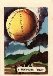 1946 Kellogg's All Wheat Miscellany (FC9-2) #Histories of Flight 6 Montgolfier's Balloon Front