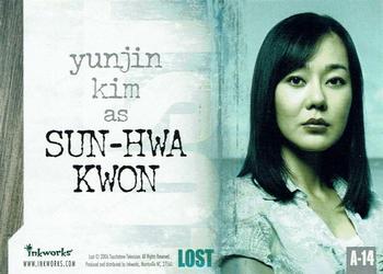 2006 Inkworks Lost Season 2 - Autographs #A-14 Yunjin Kim Back
