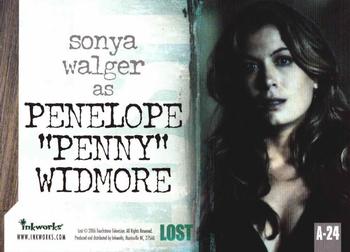 2006 Inkworks Lost Season 2 - Autographs #A-24 Sonya Walger Back