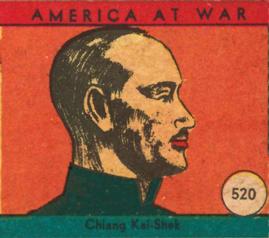 1942 W.S. Corp. America at War (R12) #520 Chiang Kai-Shek Front