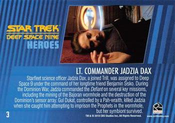 2018 Rittenhouse Star Trek Deep Space Nine Heroes & Villains #3 Lt. Commander Jadzia Dax Back