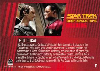 2018 Rittenhouse Star Trek Deep Space Nine Heroes & Villains #11 Gul Dukat Back