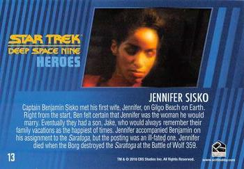 2018 Rittenhouse Star Trek Deep Space Nine Heroes & Villains #13 Jennifer Sisko Back