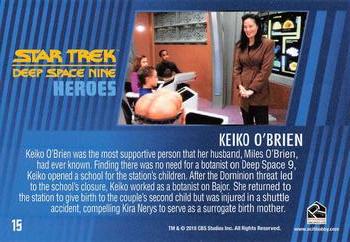 2018 Rittenhouse Star Trek Deep Space Nine Heroes & Villains #15 Keiko O’Brien Back
