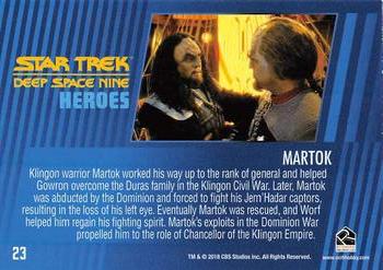 2018 Rittenhouse Star Trek Deep Space Nine Heroes & Villains #23 Martok Back