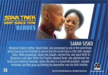 2018 Rittenhouse Star Trek Deep Space Nine Heroes & Villains #26 Sarah Sisko Back