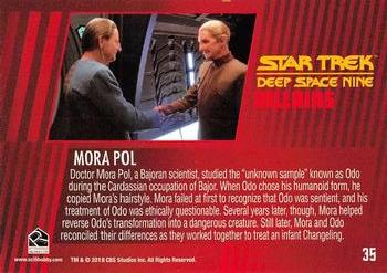 2018 Rittenhouse Star Trek Deep Space Nine Heroes & Villains #35 Mora Pol Back