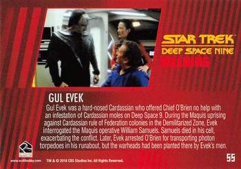 2018 Rittenhouse Star Trek Deep Space Nine Heroes & Villains #55 Gul Evek Back