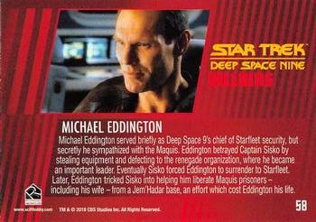 2018 Rittenhouse Star Trek Deep Space Nine Heroes & Villains #58 Michael Eddington Back