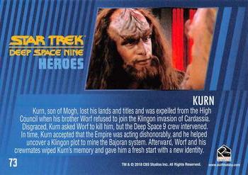 2018 Rittenhouse Star Trek Deep Space Nine Heroes & Villains #73 Kurn Back