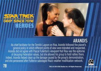 2018 Rittenhouse Star Trek Deep Space Nine Heroes & Villains #78 Arandis Back