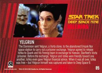 2018 Rittenhouse Star Trek Deep Space Nine Heroes & Villains #85 Yelgrun Back