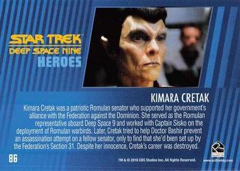 2018 Rittenhouse Star Trek Deep Space Nine Heroes & Villains #86 Kimara Cretak Back