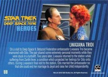 2018 Rittenhouse Star Trek Deep Space Nine Heroes & Villains #88 Lwaxana Troi Back