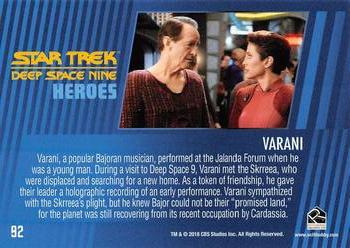 2018 Rittenhouse Star Trek Deep Space Nine Heroes & Villains #92 Varani Back