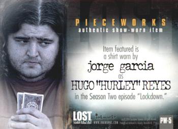 2006 Inkworks Lost Season 2 - Pieceworks #PW-5 Jorge Garcia Back