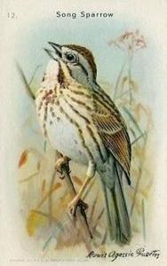 1938 Church & Dwight Useful Birds of America Ninth Series (J9-5) #12 Song Sparrow Front