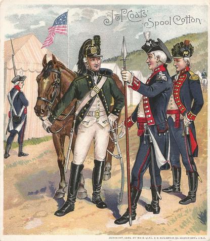 1895 J&P Coats Uniforms of the US Army (H606) #NNO 1799-1802 Front