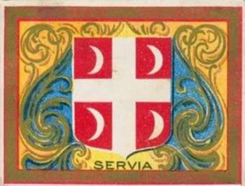 1910 Helmar Seals of US & Coat of Arms (T107) #NNO Servia Front
