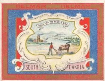 1910 Helmar Seals of US & Coat of Arms (T107) #NNO South Dakota Front