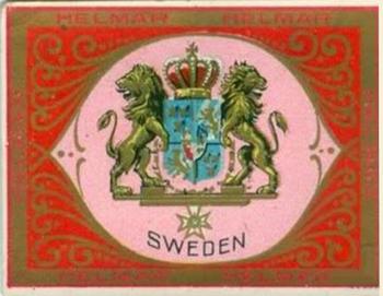 1910 Helmar Seals of US & Coat of Arms (T107) #NNO Sweden Front