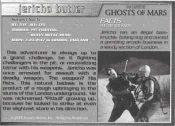 2001 Screen Gems John Carpenter's Ghosts of Mars #5 Jericho Butler Back