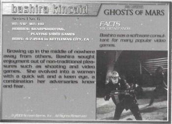2001 Screen Gems John Carpenter's Ghosts of Mars #6 Bashira Kincald Back