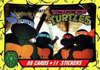 1989 Topps Teenage Mutant Ninja Turtles - Complete Collector's Edition #1 Topps Presents Teenage Mutant Ninja Turtles Front