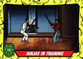 1989 Topps Teenage Mutant Ninja Turtles - Complete Collector's Edition #13 Ninjas in Training Front