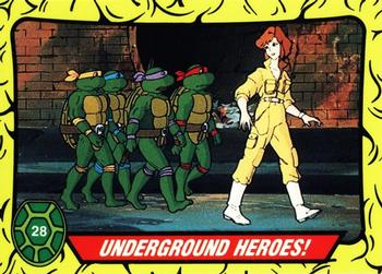 1989 Topps Teenage Mutant Ninja Turtles - Complete Collector's Edition #28 Underground Heroes! Front