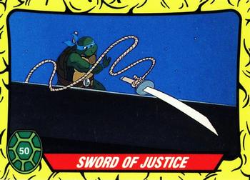1989 Topps Teenage Mutant Ninja Turtles - Complete Collector's Edition #50 Sword of Justice Front