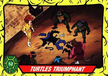 1989 Topps Teenage Mutant Ninja Turtles - Complete Collector's Edition #52 Turtles Triumphant Front