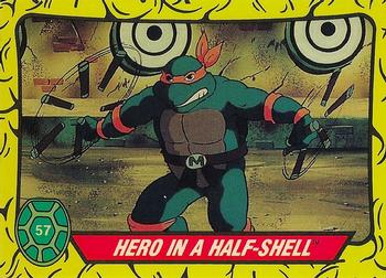 1989 Topps Teenage Mutant Ninja Turtles - Complete Collector's Edition #57 Hero in A Half-Shell Front