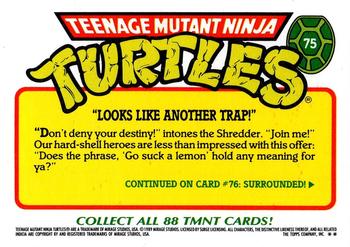1989 Topps Teenage Mutant Ninja Turtles - Complete Collector's Edition #75 