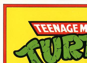 1989 Topps Teenage Mutant Ninja Turtles - Complete Collector's Edition Stickers #1 Raphael Back