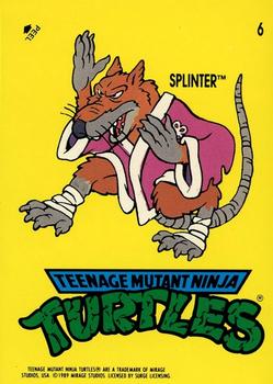 1989 Topps Teenage Mutant Ninja Turtles - Complete Collector's Edition Stickers #6 Splinter Front
