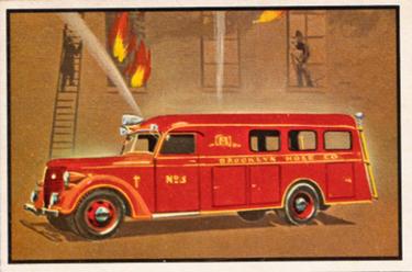 1953 Bowman Firefighters (R701-3) #47 Modern Rescue Truck and Pumper Front
