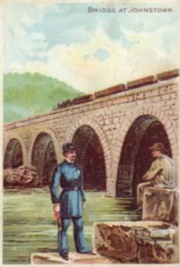 1889 D. Buchner & Co. American Scenes With A Policeman (N281) #NNO Bridge at Johnstown Front