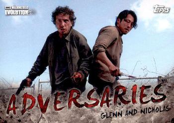2017 Topps The Walking Dead: Evolution - Adversaries #AD-5 Glenn and Nicholas Front