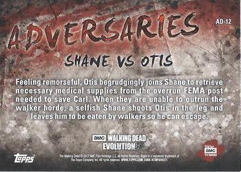 2017 Topps The Walking Dead: Evolution - Adversaries #AD-12 Shane and Otis Back