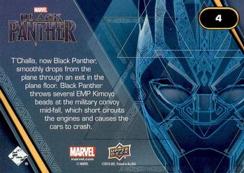 2018 Upper Deck Marvel Black Panther #4 Dropping In Back