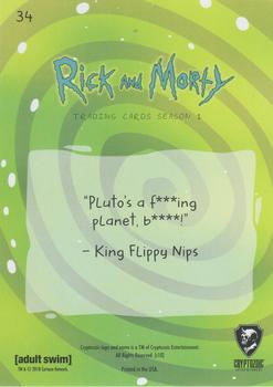 2018 Cryptozoic Rick & Morty Season 1 #34 Pluto Back
