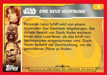 2015 Topps Star Wars Journey to the Force Awakens (German version) #2 Darth Vader lässt das Schiff durchsuchen. Back