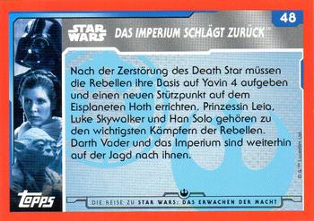 2015 Topps Star Wars Journey to the Force Awakens (German version) #48 Das Imperium sucht nach den Rebellen. Back