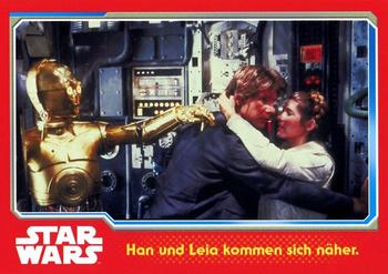 2015 Topps Star Wars Journey to the Force Awakens (German version) #72 Han und Leia kommen sich näher. Front