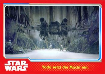 2015 Topps Star Wars Journey to the Force Awakens (German version) #76 Yoda setzt die Macht ein. Front