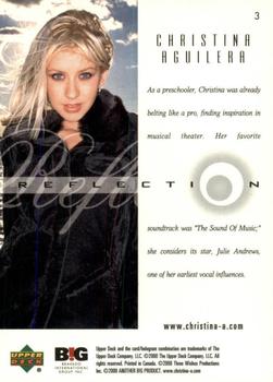 2000 Upper Deck Christina Aguilera #3 Christina Aguilera Back