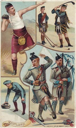 1893 Arbuckle's Coffee Sports and Pastimes of all Nations (K4) #3 Scotland Front