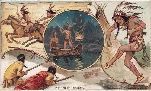1893 Arbuckle's Coffee Sports and Pastimes of all Nations (K4) #22 American Indians Front