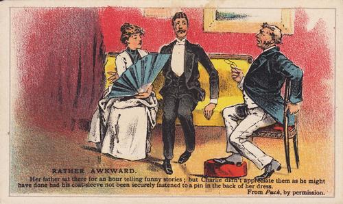 1888-89 Arbuckle's Coffee Illustrated Jokes (Satire) (K7) #19 Rather Awkward Front